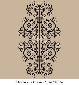 vector vintage floral  background with decorative flowers for design