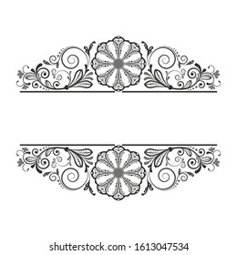 vector vintage floral  background with decorative flowers for design