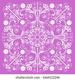 Vektorillustration Vintage floraler Hintergrund mit dekorativen Blumen für Design