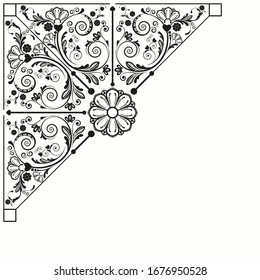 vector vintage floral  background with decorative flowers for design