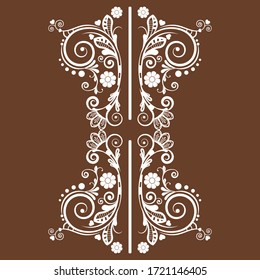 Vektorvintage, floraler Hintergrund mit dekorativen Blumen für Design