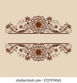 vector vintage floral  background with decorative flowers for design