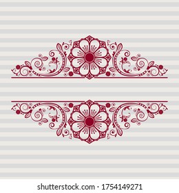 vector vintage floral  background with decorative flowers for design