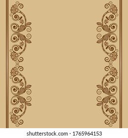 fondo floral vintage vectorial con flores decorativas para el diseño
