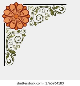 fondo floral vintage vectorial con flores decorativas para el diseño