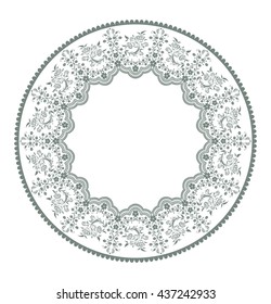 vector vintage floral background with decorative flowers for design