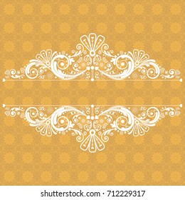 vector vintage floral  background with decorative flowers for design