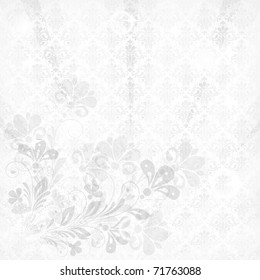 vector vintage floral  background with decorative flowers for design