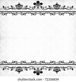 vector vintage floral  background with decorative flowers for design