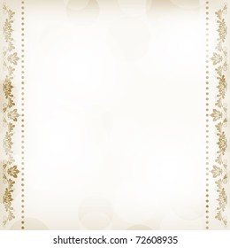 vector vintage floral  background with decorative flowers for design