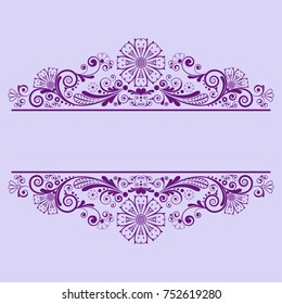vector vintage floral  background with decorative flowers for design