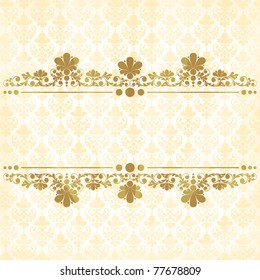 vector vintage floral  background with decorative flowers for design