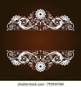 vector vintage floral  background with decorative flowers for design