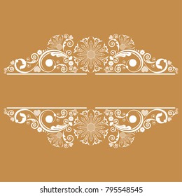 vector vintage floral  background with decorative flowers for design