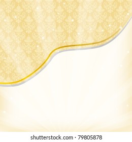 vector vintage floral  background with decorative flowers for design