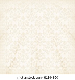 vector vintage floral  background with decorative flowers for design
