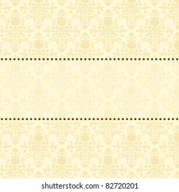 vector vintage floral  background with decorative flowers for design