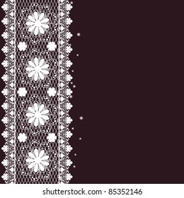 vector vintage floral  background with decorative flowers for design