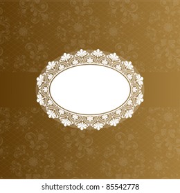 vector vintage floral  background with decorative flowers for design