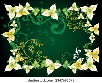 fondo vectorial floral e ilustrador