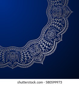 Vector vintage floral decorative background for design invitation card, booklet, print.