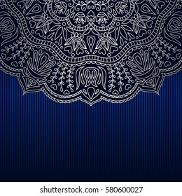 Vector vintage floral decorative background for design invitation card, booklet, print.
