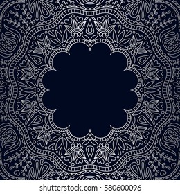 Vector vintage floral decorative background for design invitation card, booklet, print.