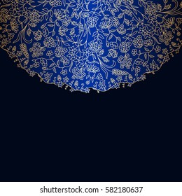 Vector vintage floral decorative background for design invitation card, booklet, print.