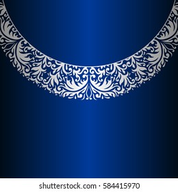 Vector vintage floral decorative background  with space for text for design invitation card, booklet, print.