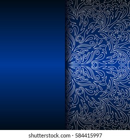 Vector vintage floral decorative background  with space for text for design invitation card, booklet, print.
