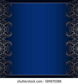 Vector vintage floral decorative background for design invitation card, packing, booklet, print.