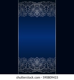 Vector vintage floral decorative background for design invitation card, packing, booklet, print.