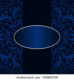 Vector vintage floral decorative background for design invitation card, packing, booklet, print.