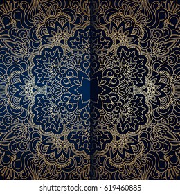 Vector vintage floral decorative background for design invitation card, packing, booklet, print.