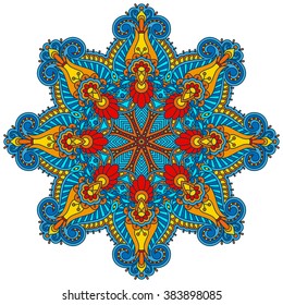 Vector vintage floral decorative element for design, print, embroidery.