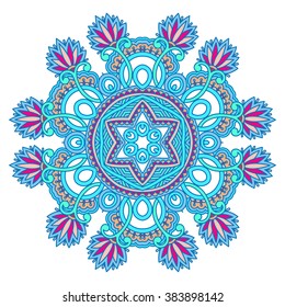 Vector vintage floral decorative element for design, print, embroidery.