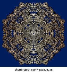 Vector vintage floral decorative element for design, print, embroidery.