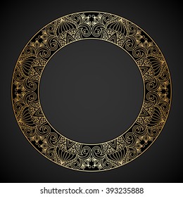 Vector vintage floral decorative element for design, print, embroidery.