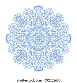 Vector vintage floral decorative element for design, print, embroidery.