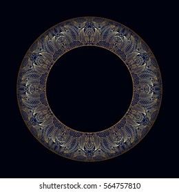 Vector vintage floral decorative ornamental element for design invitation card, booklet., print, embroidery.