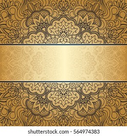 Vector vintage floral decorative ornamental element for design invitation card, booklet., print, embroidery.