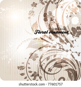 vector vintage floral design