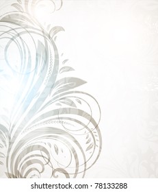 vector vintage floral design. eps 10