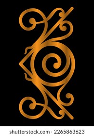 vector vintage floral flourish frame illustration