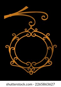 vector vintage floral flourish frame illustration