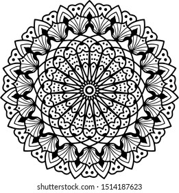 vector vintage floral mandala pattern and ornament. 