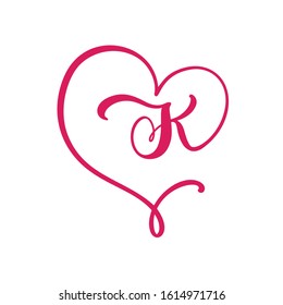 K Love Logo Images Stock Photos Vectors Shutterstock