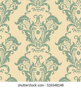 Vector vintage floral pattern. classic ornament. texture for wallpapers, textile, fabric