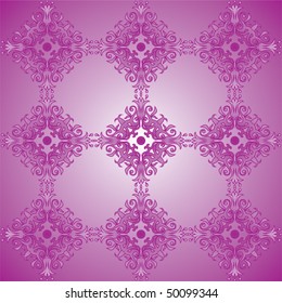 Vector vintage floral pattern wallpaper