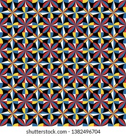 vector vintage floral seamless pattern on black